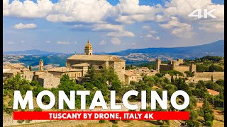 MONTALCINO drone footage 4K The Tuscan capital of wine [upl. by Oinegue680]