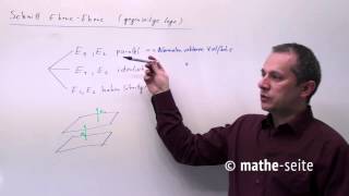 Schnittpunkt zweier Ebenen berechnen  V0203 [upl. by Durkee962]