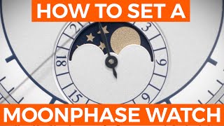 How to Set the Moon Phase on a Watch  Crown amp caliber [upl. by Inafets]