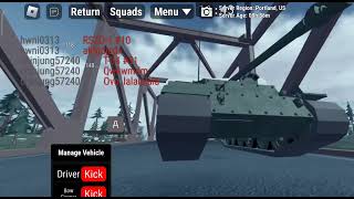 Roblox Multi crew tank 4 elefant tank only [upl. by Hsejar]