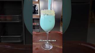 Drink céu azul de coco sem álcool [upl. by Htiduy]