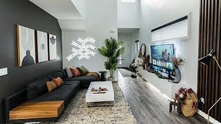 Modern amp Minimal Living Room Setup Tour 2023 [upl. by Ahsinet]