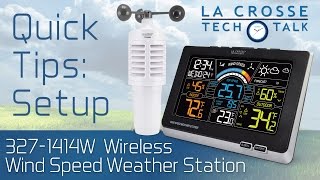 3271414W Wind Speed Weather Station Setup [upl. by Hewe]