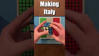 Making Italy cube mosaic [upl. by Ahsiret]