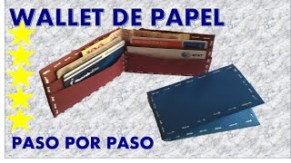 WALLET  WALLET DE PAPEL  CARTERAS DE PAPEL [upl. by Aytnahs845]