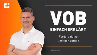 VOB einfach erklärt Wieso forderst du in öffentlichen Projekten deine Umlagen nicht zurück [upl. by Allesor]