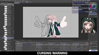 Animating a Chiaki Nanami Animation Meme DANGANRONPA [upl. by Einberger]