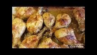 Receta fácil Muslos de Pollo horneados al Limón  A mi manera [upl. by Nnylassej665]