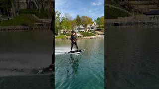 Electric surfing on lake Geneva ⚡️ electricsurfboard lakelife lakesurf [upl. by Ameen]