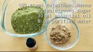 How to mix henna paste  Henna Lounge recipe [upl. by Sharp]