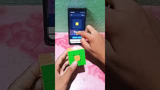 3x3 Rubiks cube app me solve rubikscube short [upl. by Aitnauq201]