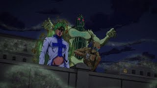 JoJo Part 5 Golden Wind Ep 29 Cioccolata Green Day Stand Attack Scene [upl. by Nanji]