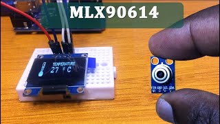 MLX90614 Noncontact Infrared Temperature Sensor with Arduino [upl. by Neeloc572]