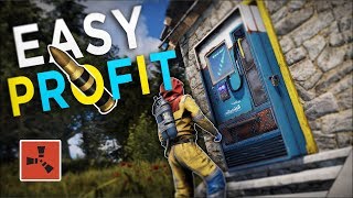 Setting up the MOST PROFITABLE SHOP for EASY PROFIT  Rust Solo Survival 2 [upl. by Ydnak]