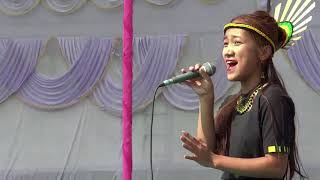 Jano Nyekha Presenting folk song on 38th Nagas Republic Day 2017 [upl. by Nevur194]