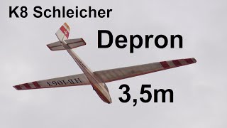 K8 RCSegelflugzeug aus Depron 35m 1300g [upl. by Eikcaj]