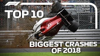 Top 10 Biggest Crashes of 2018 [upl. by Emlynn]