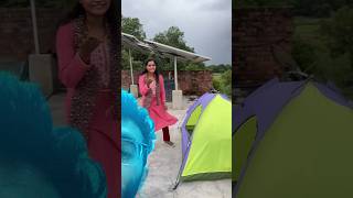 tent house funny yts trending rain [upl. by Annanhoj]