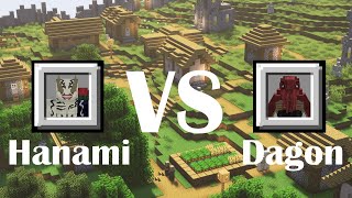 Hanami VS Dagon  Jujutsu Kaisen Minecraft [upl. by Alemaj]