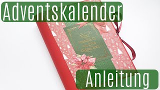 Adventskalender ✿ Adventskalender Buch ✿ Anleitung ✿ Deutsch ✿ Tutorial ✿ Basteln ✿ Kalender basteln [upl. by Eednim]