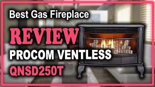 ProCom Ventless Dual Fuel Thermostatic Control Model QNSD250T Review  Best Gas Fireplace [upl. by Ahsimak]