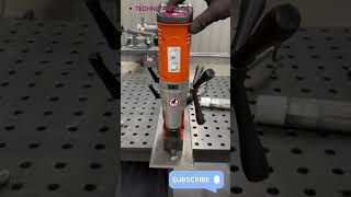 drillingmachine Drill machine magnet operating systemdrilltap shortsfeed shortvideo automobile [upl. by Sharl]