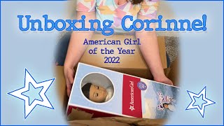 American Girl Doll Corinne Unboxing [upl. by Noirred256]