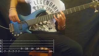 Slipknot  Snuff Bass Cover Tabs [upl. by Nothsa530]