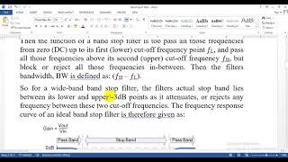 Band stop filter  2nd stage  CTE  Assist Lec Mustafa Ahmed [upl. by Emylee]