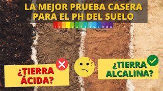 EL MEJOR Y MÁS FÁCIL TEST CASERO PARA MEDIR EL PH DEL SUELO  Corregir Tierra Ácida o Alcalina [upl. by Rebane900]