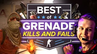 Best CSGO Grenade Kills Fails and Funny Moments HE Dunks Mollies Nade Stacks and More [upl. by Ykcaj]