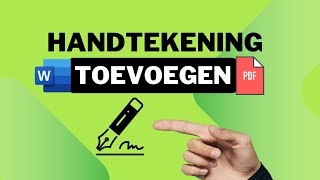 Hoe Voeg Je Snel Een Handtekening Toe Aan Een PDF Zonder Extra Software [upl. by Traci651]