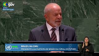 Lula participa da abertura da Cúpula do Futuro em Nova York [upl. by Eltsyrc]