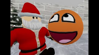 The Annoying Orange Roblox Version 4 Sandy Claus [upl. by Nnayelsel]