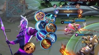 moskov savage full game play ▶️ gold line Mobile legends bang bang Gusion Psycho 💯 [upl. by Einaffyt15]