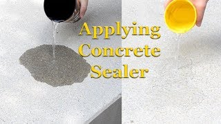 Applying Concrete Sealer  Part 3 – Sealing Concrete [upl. by Swithbart]