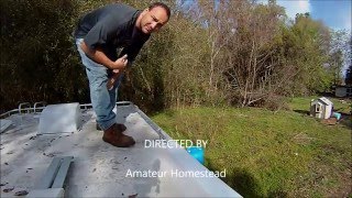 Repairing a EPDM rubber RV Roof [upl. by Kliment230]