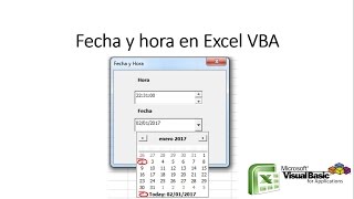 Calendario en excel VBA con DtPicker [upl. by Laise]