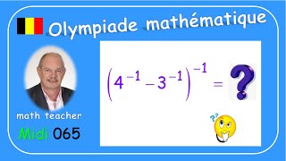 Olympiade mathématique 2024 Midi 065 [upl. by Einafets]