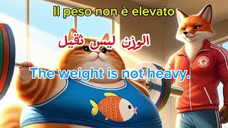 Dimagrimento del corpo  تعلم الإيطالية بأسلوب ممتع  Learn italian with funny cats 🐈 [upl. by Renzo]