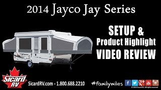 How to set up a 2014 Jayco Jay Series 1007 Hardtop Tent Trailer Review at Sicard RV [upl. by Naimaj]