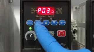 How to adjust speed of Allen Bradley PowerFlex4 VFD [upl. by Hance]