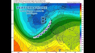 Passion Meteo  ECMWF  terza decade di novembre movimentata FREDDO e MALTEMPO neve a bassa quota [upl. by Ihdin]