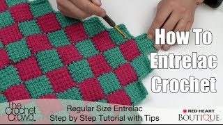 How to Entrelac Crochet [upl. by Tannie]