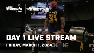 Day 1  2024 Arnold Strongman Classic  Full Live Stream [upl. by Biddle]