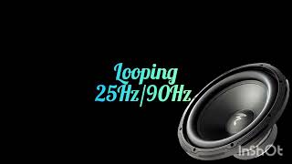 Onda senoidal 25Hz a 90Hz Subwoofer JBL Klipsch SVS Jamo Boston Paradigm Yamaha Sony Onkyo [upl. by Tews]