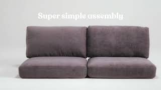 How to Assemble The Rebel 3 Seater Sofa  The Original Sofa in a Box [upl. by Stanhope911]