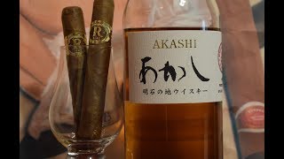 Cuban Vegas Robaina and Akashi Japanese Whiskey Cigar Pairing 70 [upl. by Ecnadnac128]