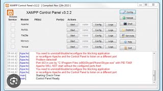 Fix Xampp MySql issuesEnsure to run Xampp as administrator [upl. by Otho]