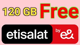 Etisalat120gbfreedata  Etisalat 120 gb data offer  Etisalat Eid offer 2024 [upl. by Viehmann]